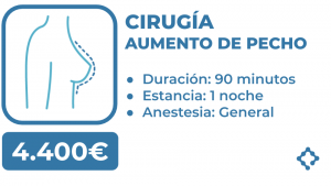 cirugía aumento pecho